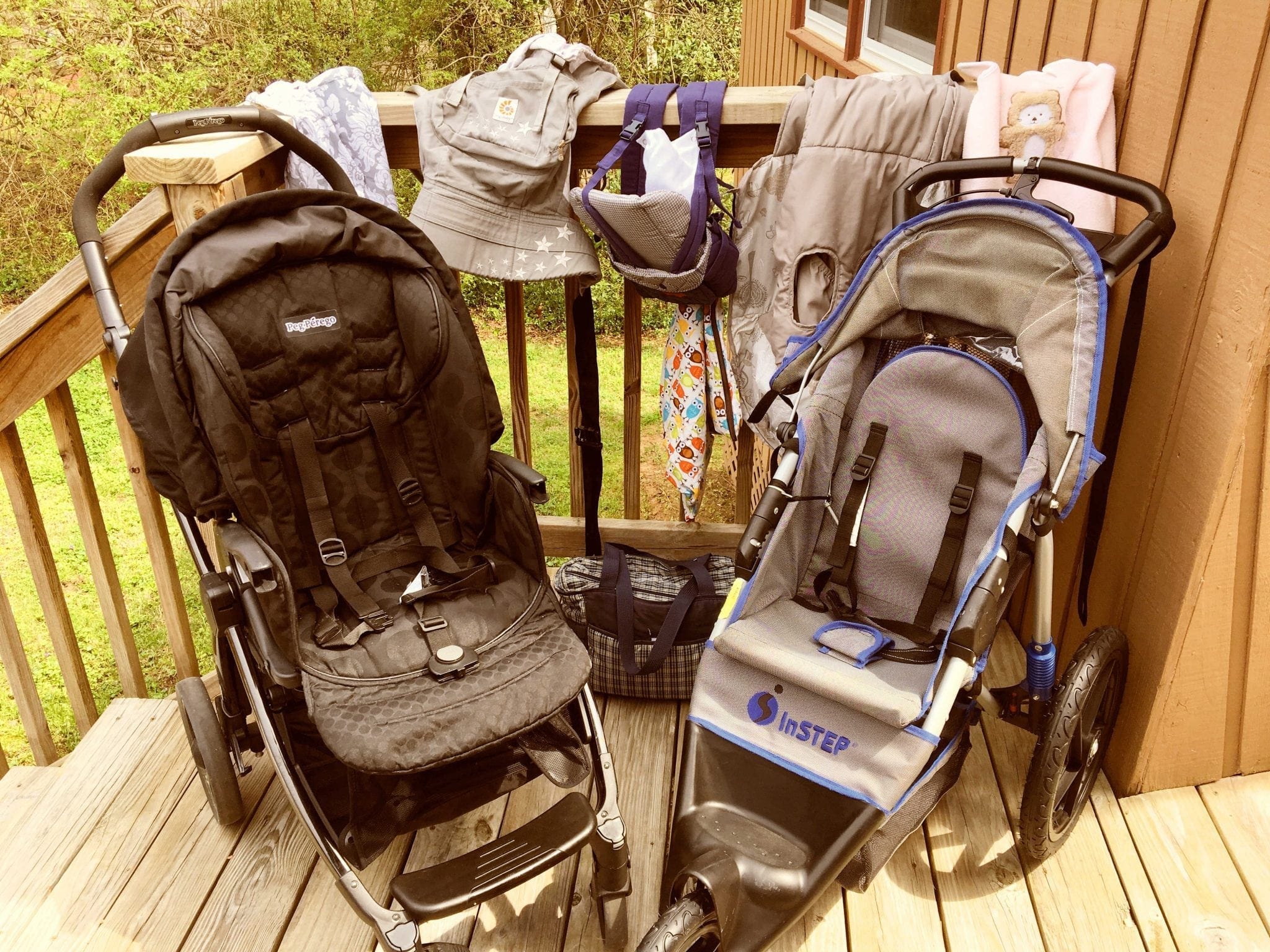 Secondhand Stroller, Running Stroller, Diaper Bags, Carriers, Nursing Cover, Grocery Cart Cover and Car Sear Blanket