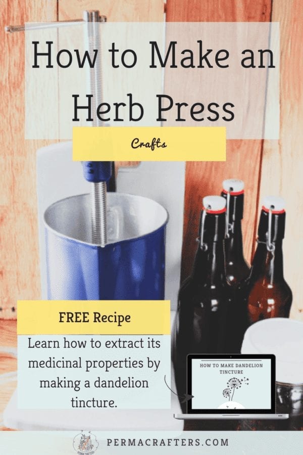 How to Make an Herb Press from Salvaged Materials Permacrafters