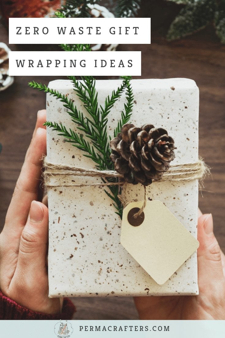 zero waste gift wrapping ideas  how to make DIY recycled wrapping paper (+  DIY present toppers!) 